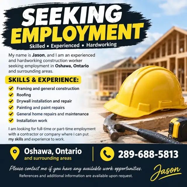 Seeking Employment