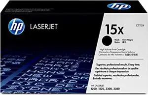 Brand New Original Black Toner Cartridge HP 15X C7115X