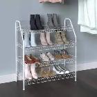 ClosetMaid 4-Tier Shoe Rack in White Steel - Photo 3