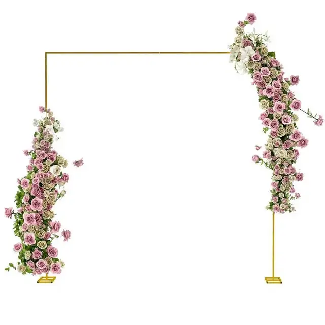 golden arch for wedding or party decoration for rent
