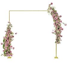 golden arch for wedding or party decoration for rent