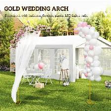 golden arch for wedding or party decoration for rent - Photo 6