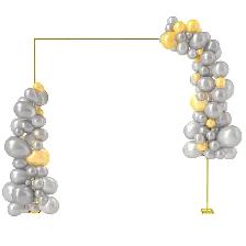 golden arch for wedding or party decoration for rent - Photo 9