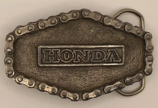 Great American Buckle CO. Chicago 1976 Honda Motorcycle Buckle