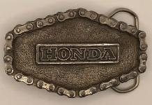 Great American Buckle CO. Chicago 1976 Honda Motorcycle Buckle