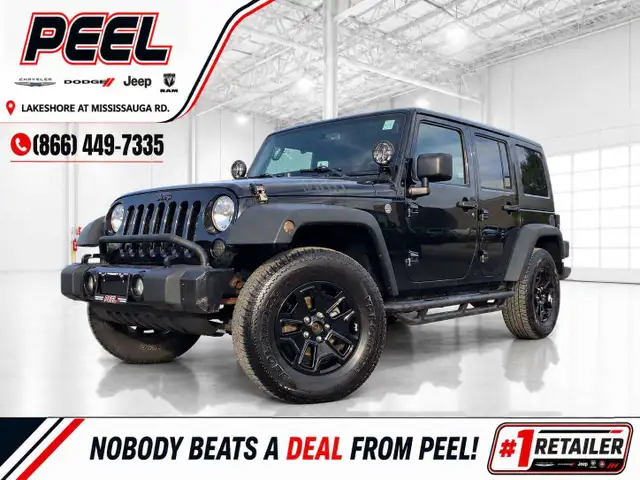 2017 Jeep Wrangler Willys 4Dr | 6Spd Manual | AS IS | 4X4