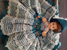 GRANDE POUPÉENEUVE 14'HAU YEUX OUVRENT FERMENT BELLE ROBE $15.00 - Photo 3