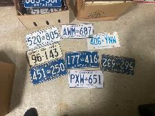 Vintage Ontario License Plates