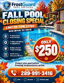 Pool Closing Special!!