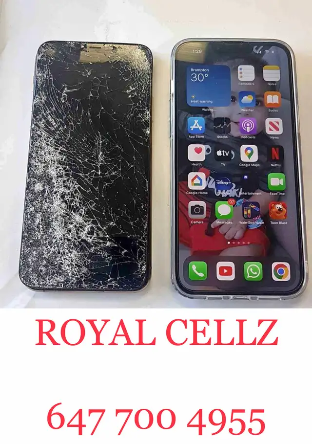 iPhone Screen broken lcd damaged on site Replacment Mississauga