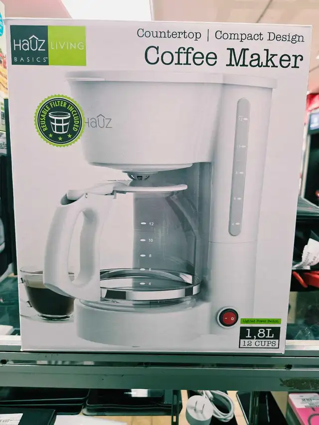 Cafetière 12 cups 1.8L