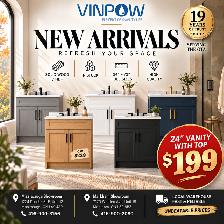 24' Bathroom Vanity Special — ONLY $199!