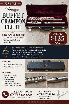 Buffet Crampon Flute for sale $125