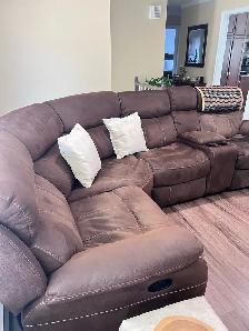 Modular reclining sectional sofa/ sectionel modulaire inclinable - Photo 4