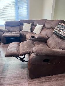 Modular reclining sectional sofa/ sectionel modulaire inclinable - Photo 5