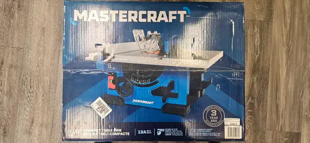 Mastercraft 8 1/4' Compact Table Saw New