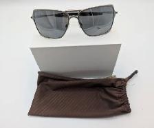 (B7552) Oakley Inmate Pewter Polarized Sunglasses 60mm Titani...