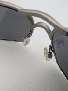 (B7552) Oakley Inmate Pewter Polarized Sunglasses 60mm Titani... - Photo 8
