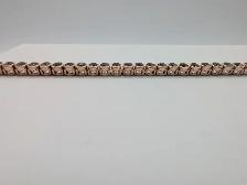 (B7101) Swarovski Matrix Green Crystal Tennis Bracelet Rose G... - Photo 5