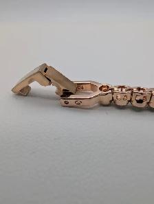 (B7101) Swarovski Matrix Green Crystal Tennis Bracelet Rose G... - Photo 8
