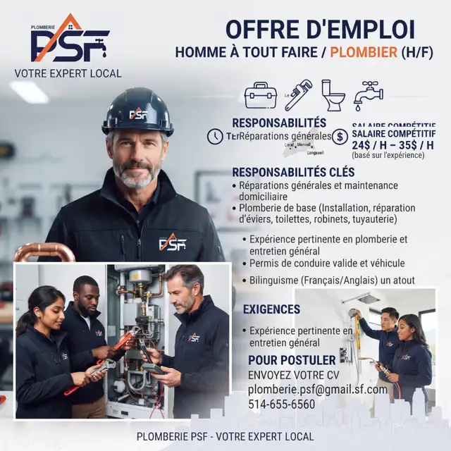 Offre emploi homme a tout faire
