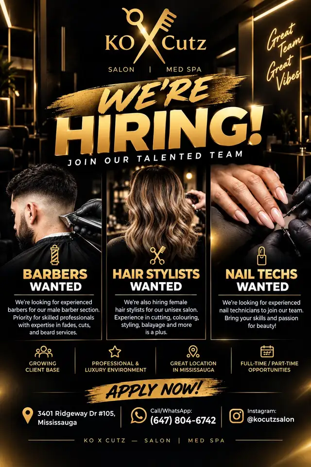 WE’RE HIRING!‍♀️ WE’RE HIRING!
