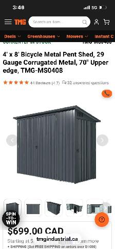 TMG Garden Shed 4 ft x 8ft - Photo 5