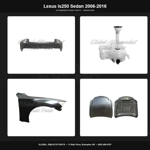 Lexus Is250 Sedan 2006-2016 Fender Grille Bumper Mirror Hood