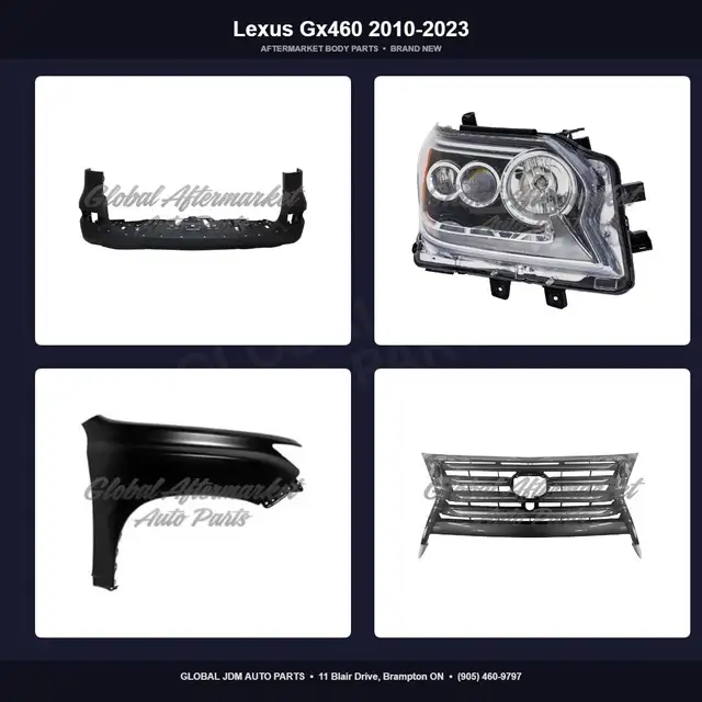 Lexus Gx460 2010-2023 Fender Hood Grille Bumper Aftermarket