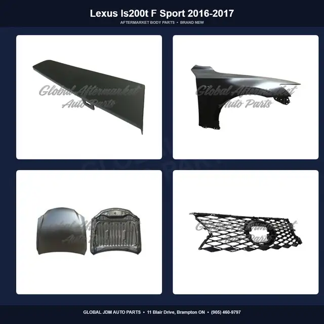 Lexus Is200t F Sport 2016-2017 Fender Hood Grille Bumper
