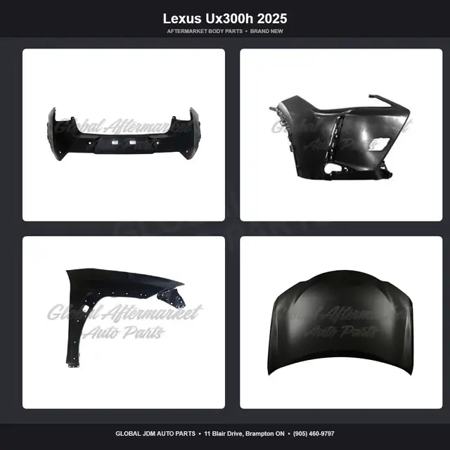 Lexus Ux300h 2025 Hood Grille Fender Bumper Absorber