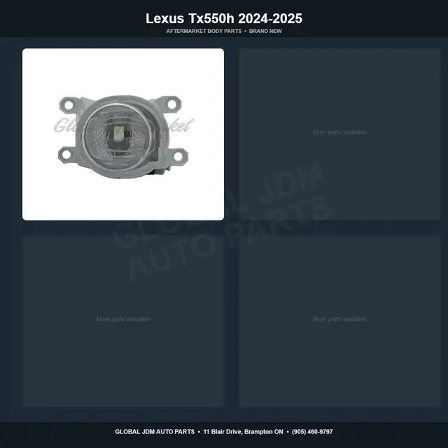 Lexus Tx550h 2024-2025 Fender Bumper Aftermarket Brand New Parts