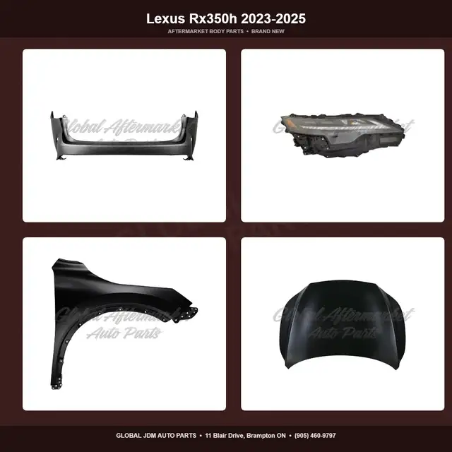 Lexus Rx350h 2023-2025 Hood Grille Fender Mirror Bumper