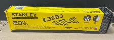 STANLEY 20 Pcs. BLACK CHROME RATCHETING COMBINATION WRENCH SET