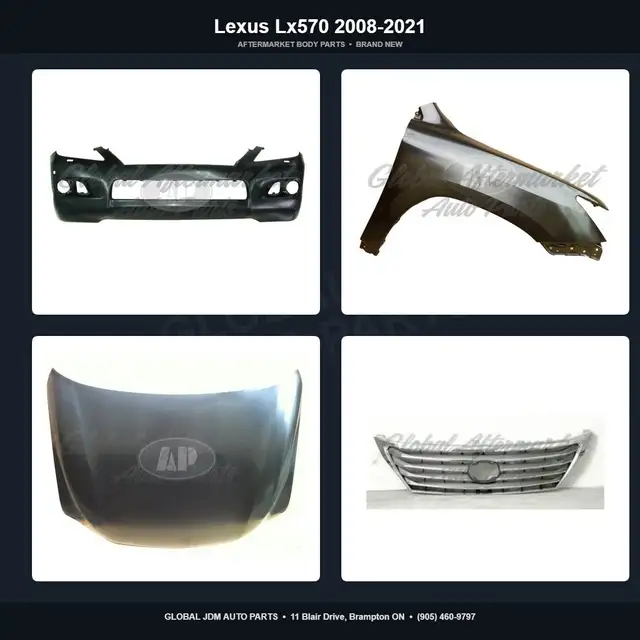 Lexus Lx570 2008-2021 Grille Bumper Hood Fender Aftermarket