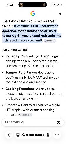 Kalorik Max Air Fryer Oven