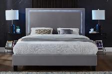 QUEEN SIZE LED PLATFORM BED 20 LED COLORS OPTIONS - Photo 5