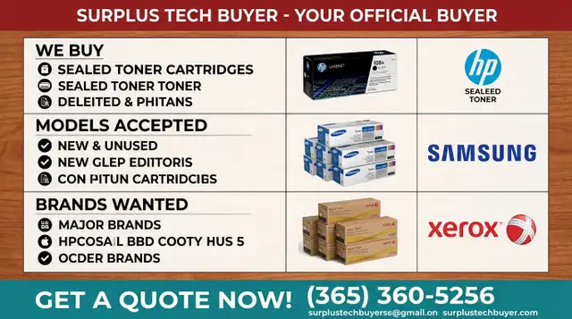 Turn Excess Office Toner Cartridges into Instant Cash