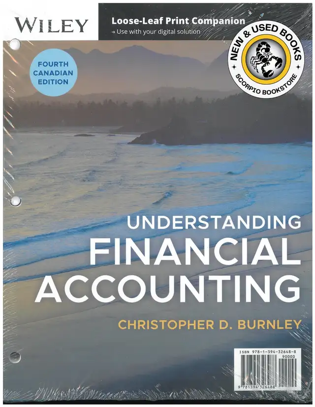 Understanding Financial Accounting 4th Burnley 9781394326488