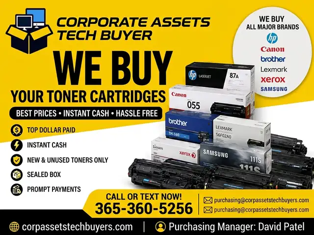 Convert Unused Printer Cartridges to Instant Cash Convert Unused