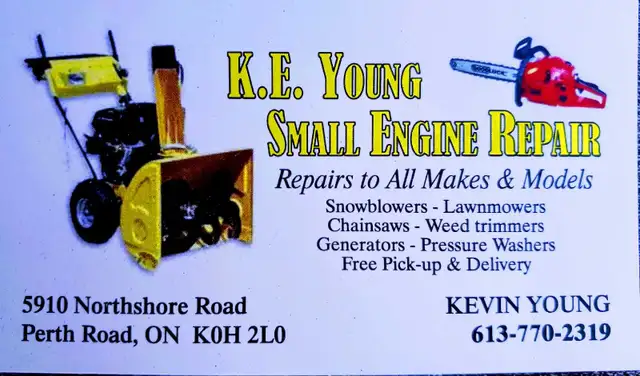 K.E. Young Small Engine Tune-up & Repair