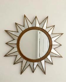 4 MIRROIR MIRROR RECTANGULAR ET ROND ET CARREE ET OVAL BON ETAT - Photo 3