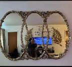 4 MIRROIR MIRROR RECTANGULAR ET ROND ET CARREE ET OVAL BON ETAT - Photo 4