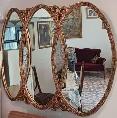 4 MIRROIR MIRROR RECTANGULAR ET ROND ET CARREE ET OVAL BON ETAT - Photo 5