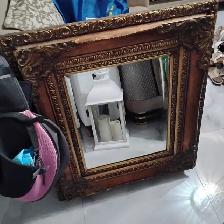 4 MIRROIR MIRROR RECTANGULAR ET ROND ET CARREE ET OVAL BON ETAT - Photo 6