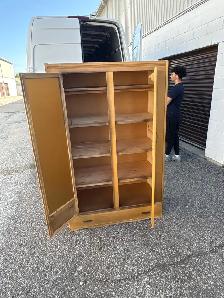 Free delivery used antique Wardrobe with Mirrored Doors - Photo 5