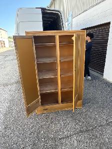 Free delivery used antique Wardrobe with Mirrored Doors - Photo 8