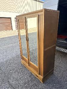 Free delivery used antique Wardrobe with Mirrored Doors - Photo 9