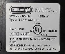 Delonghi Perfecta ESAM 5500 Fully Automatic Espresso Machine - Photo 10