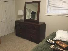 SOLID WOOD DRESSER & MIRROR